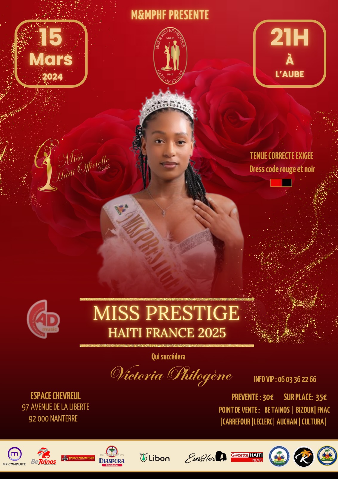 ELECTION MISS PRESTIGE HAITI DE FRANCE 2025 image de présentation